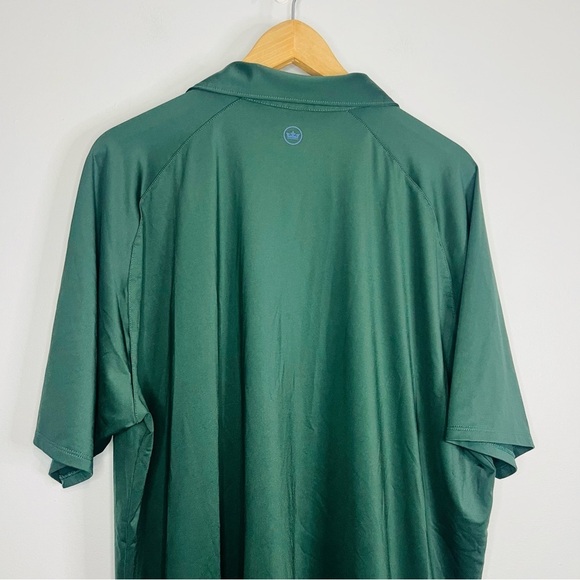 Peter Millar Green Jersey Knit Summer Comfort Golf Polo 2X - Picture 8 of 9